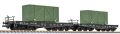 Set Flachwagen DRG beladen mit getarnten Kisten Ep.II