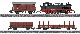 Dampflok BR 74 854 mfx Digital mit 3 G�terwagen DB III