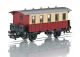 Personenwagen rot/beige 2-achs.