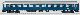 Schnellzugwagen 1.Kl. DB III blau l Ausstellungsst�ck