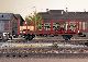 Rungenwagen Bauart R 10 DB, EP III,braun mit  Gittermast