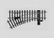 Weiche links R 600 mm 30� hand