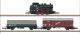 Dampfzug BR 89 mit 2 G�terwagen DB Ep. III