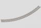 Gleis gebogen r220 mm, 45 Grad