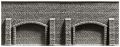 H0 Arkadenmauer, 33,4x 2,5cm