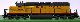 Diesellok UP SD40-2 #3830 Gelb/Grau 6-achsig