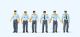Polizisten in Sommeruniform,