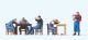 US-Bahnpersonal in der Pause