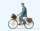 Postbote auf Fahrrad