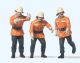 Feuerwehrm�nner im Einsatz. B