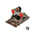 N Prellbock mit Bohle aus Holz LED-Stoplicht, 2 St�ck