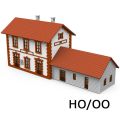 Kleinstadtbahnhofsgeb�ude H0/