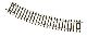 gebogenes Gleis R2 358mm