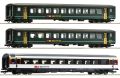 3 teiliges Set 1 Personenwagen B�zberg Interregio der SBB