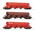 3er Set Schwenkdachwagen DB-A