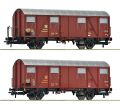 Set Gedeckte Postg�terwagen DBP IV 2-tlg.