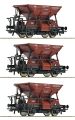 3-tlg. Set: Talbot-Schotterwagen