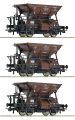 3-tlg. Set: Talbot-Schotterwagen