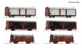Display: Rangierbahnhof/Schiebedach-/Schiebewandwagen 6-tlg.