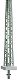 H0 Abspannmast 105 mm hoch, lackiert