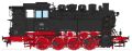 Dampflok BR 81 006, DB, Ep III, schwarz