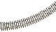 Dreischienen-Flexgleis H0/H0m L�nge 680 mm