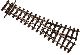 Weiche links H0e 18�, L�nge 128 mm