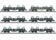 G�terwagen-Set 5-teilig Bauart Sgmmns 190 der AAE in Ep.VI