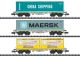 3-tlg. Containertragwagen-Set Sgmmns 190 der AAE | EpVI