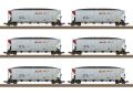 US Hopper Car-Set BNSF 6-teilig