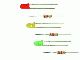 LED rot D: 3 mm, 4 Stk