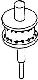 Bremszylinder f�r Schmalspurl