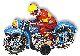 Motorrad blau Friktionsantr.