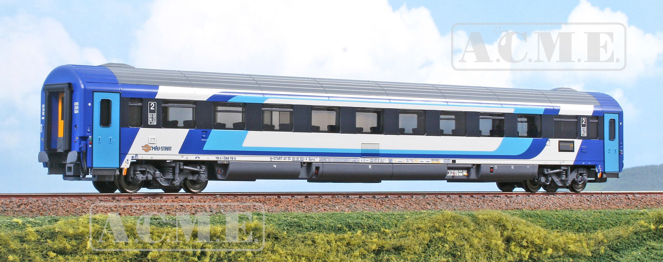52073 ACME - Gro�raumwg. Bpmz 2.Klasse MAV - Spur H0