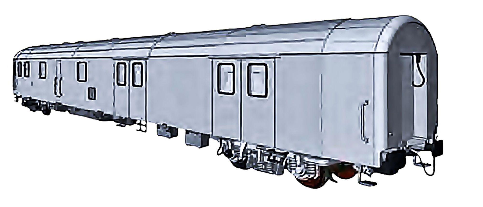 52509 ACME - Postwagen �BB grau/gelb - Spur H0