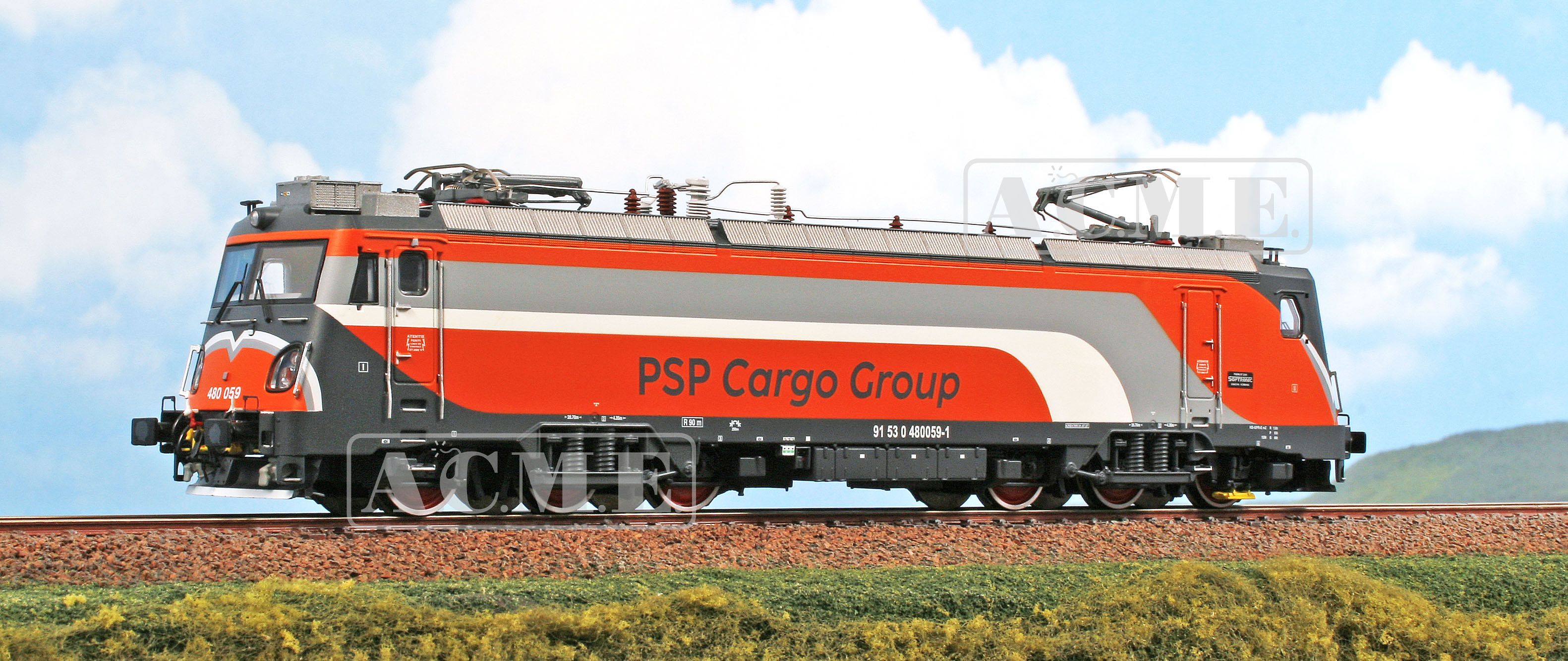 60208 ACME - E-Lok Transmontane GreenCargo - Spur H0