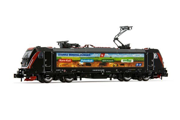 Erfurter Bahnservice, BR 187 420-5, schw./rt., K+S-Reklame, Ep. VI