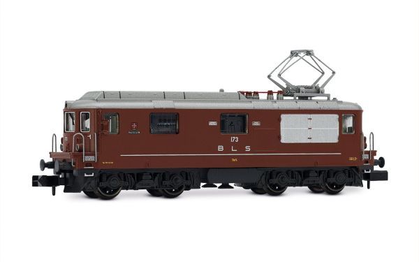 BLS, vierachsige elektrische Mehrzwecklokomotive Re 4/4 173 Lötschental, braun, Ep. IV-V