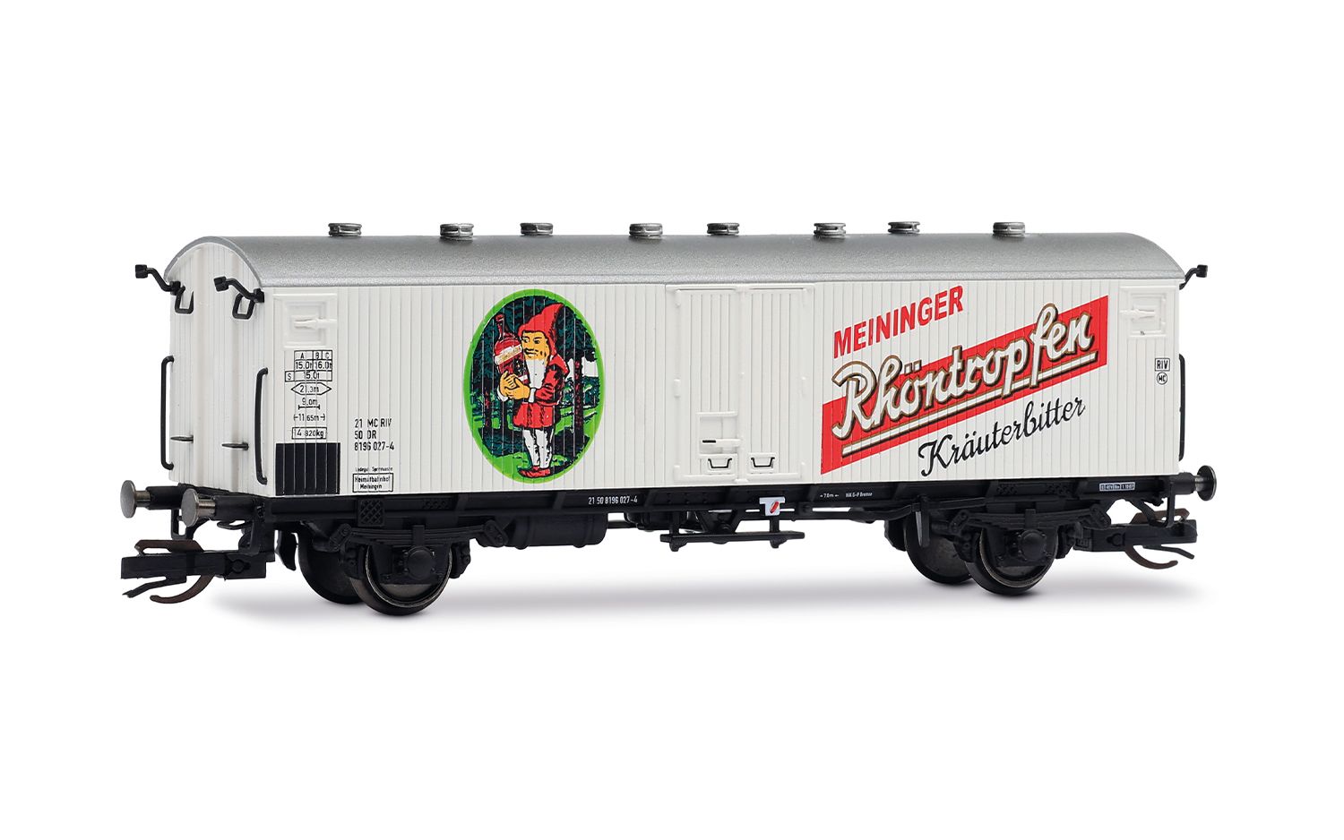 HN9778 Arnold - DR, 2-achs. F�hrbootk�hlwagen, Rh�ntropfen - Spur TT