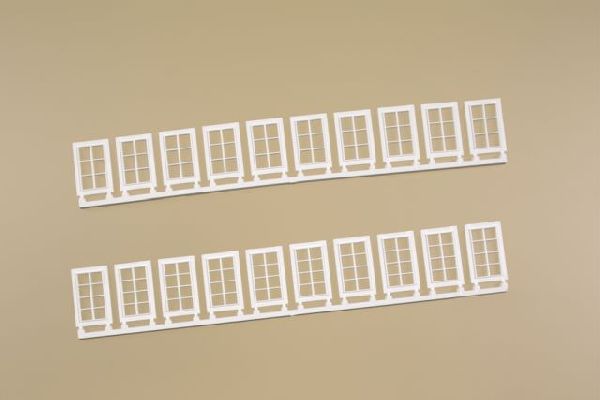 80222 Auhagen - H0 Fenster Q, R wei� - Spur H0