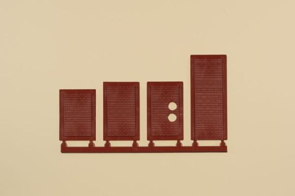 80225 Auhagen - H0 Blindfenster rot - Spur H0