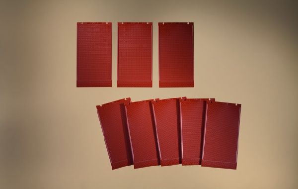 80511 Auhagen - H0 W�nde 2342M rot - Spur H0