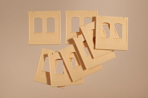 80615 Auhagen - H0 W�nde 2390A gelb - Spur H0