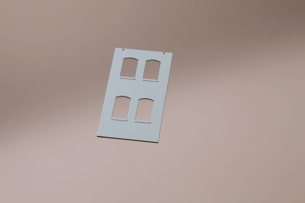 80708 Auhagen - H0 8 W�nde 2322D geputzt - Spur H0