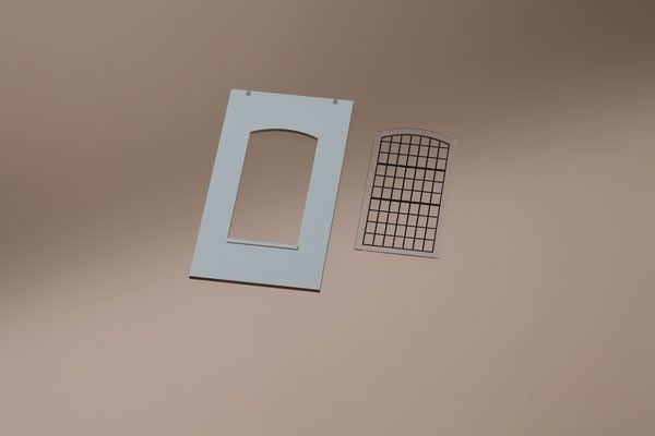 80709 Auhagen - H0 W�nde 2342F gepu., Fenster - Spur H0
