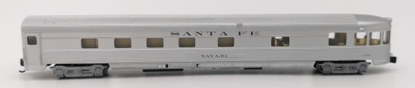 85ft. Streamline Fluted Observation Car Santa Fe (Lighted)