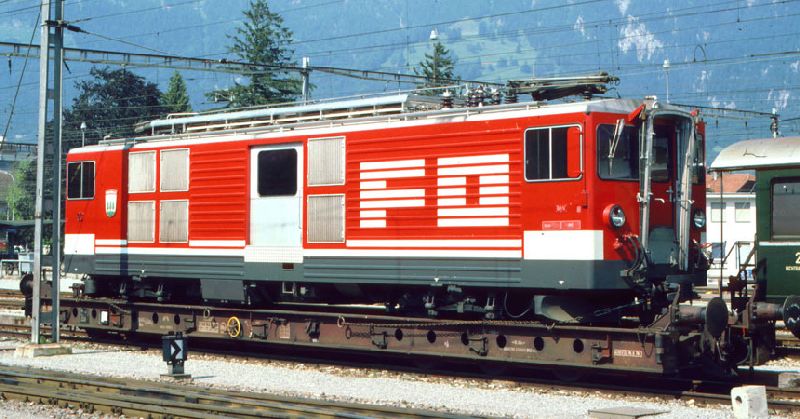FO Deh 4/4 93 "Oberwald" Gepäcktriebwagen