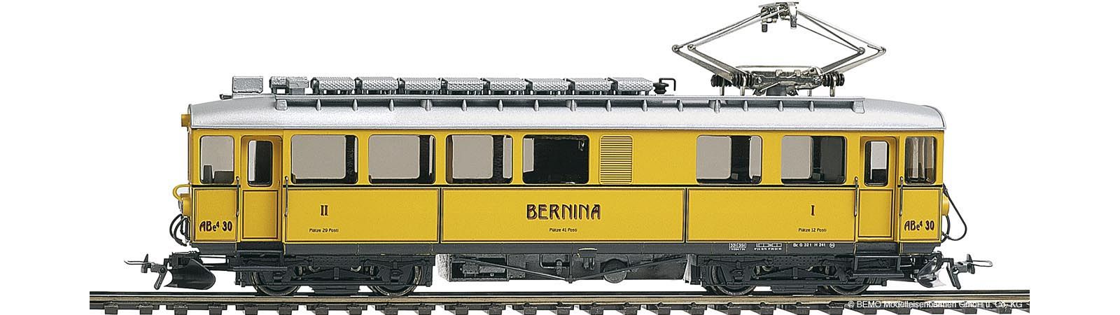 1268160 Bemo - RhB ABe 4/4 30 Nostalgietriebwagen gelb - Spur H0m