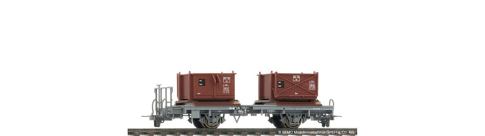 Güterwagen RhB Kk 7352 Kieskistenwagen