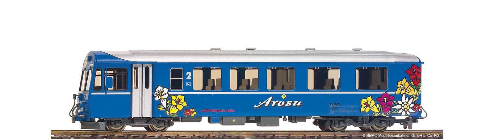 3254143 Bemo - Personenwagen RhB Bt 1703 Steuerwagen Arosa Express - Spur H0m